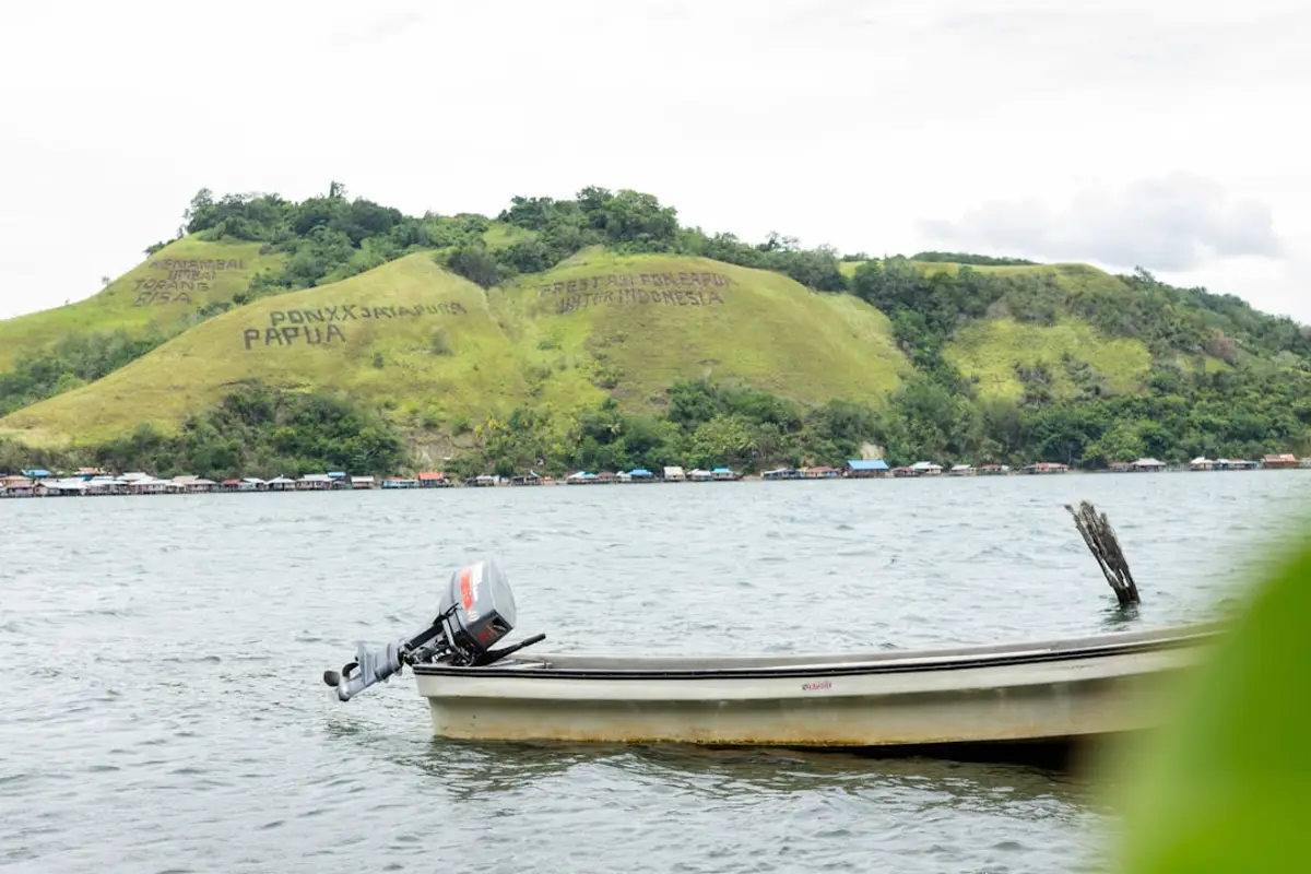 a boat in the water